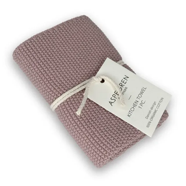 AspEgren Solid Pale Mauve køkkenhåndklæde 40x50 cm bomuld