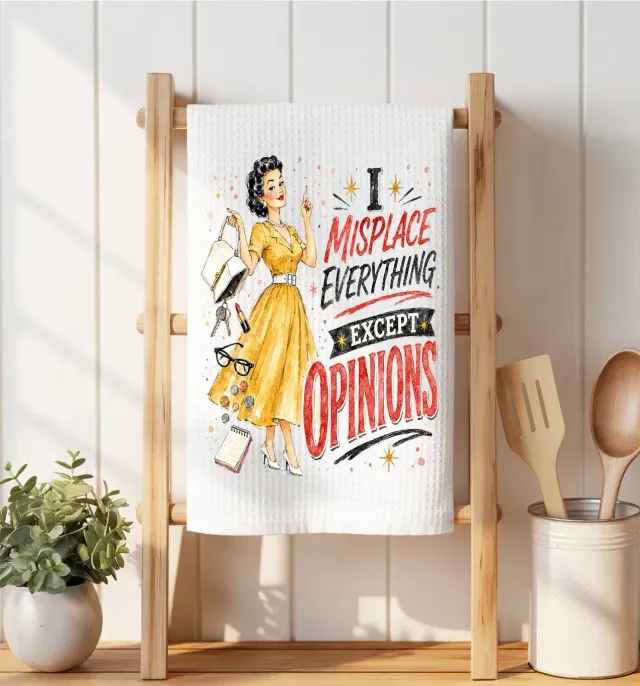 Avery Lane Gifts Misplaced Opinions vaffelklud 40x35 cm