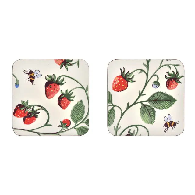 Ulster Weavers Strawberry Patch glasbrikker 4-pak grøn