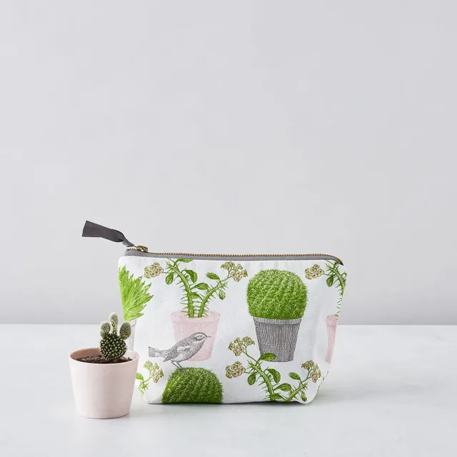 Thornback & Peel Cactus & Bird toilettaske 24x17 bomuld