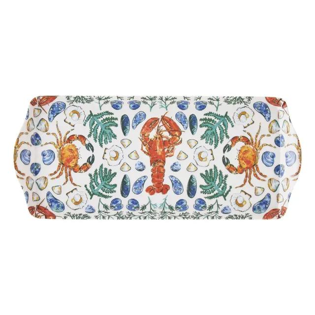 Ulster Weavers Shellfish serveringsbakke grøn 39x17 cm