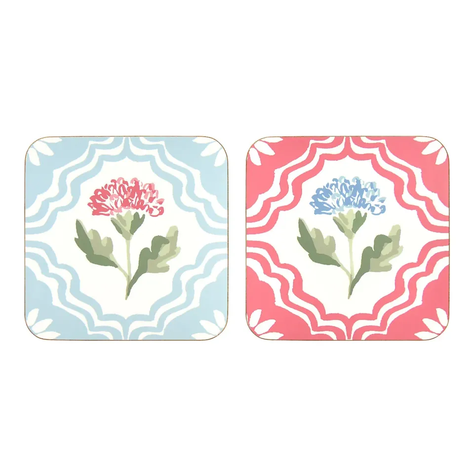Ulster Weavers Boho Floral bordskånere 4-pak flerfarvet kork