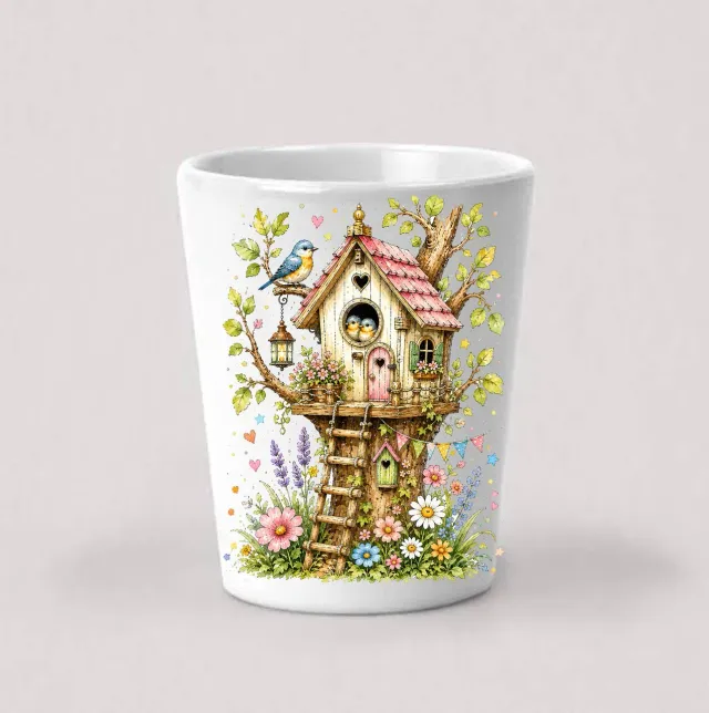 Avery Lane Gifts Spring Birds shotglas 44 ml fugle