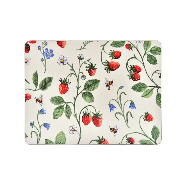 Ulster Weavers Strawberry Patch dækkeservietter 4-pak grøn
