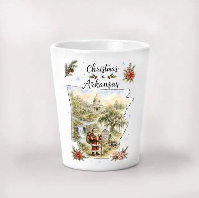 Avery Lane Christmas Arkansas shotglas 4 cl keramik kort