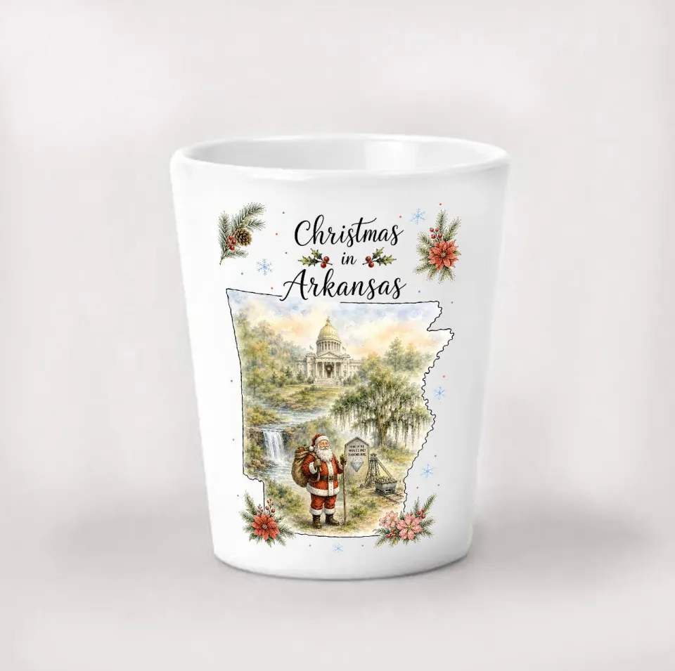 Avery Lane Christmas Arkansas shotglas 4 cl keramik kort