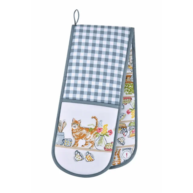 Ulster Weavers Pantry Cats dobbelt ovnhandske multicolour bomuld