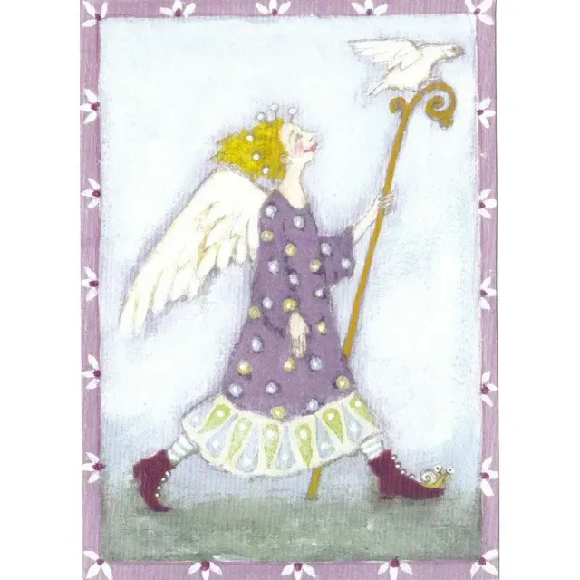 AspEgren Angel with a Stick postkort 11 x 16 cm 2 stk