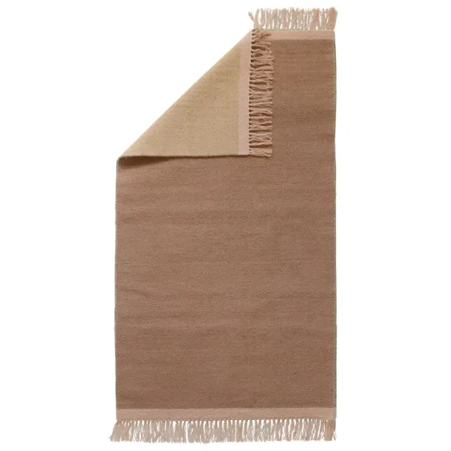 AspEgren Kelim Solid Clay gulvløber 70x130 ren uld