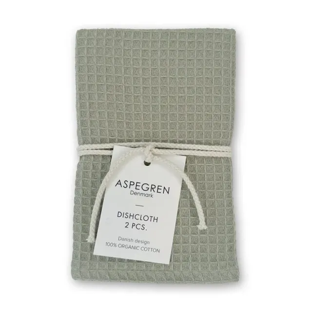 AspEgren North karklude Green Tea 30x35 cm 2 stk bomuld