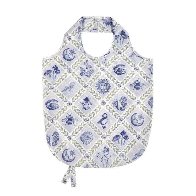 Ulster Weavers Coastal Treasures shopper medium blå foldbar