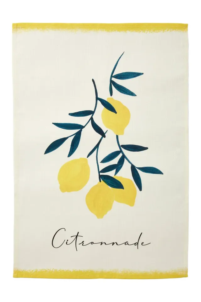 Coucke Lemonade viskestykke hvid 50x75 cm bomuld-hør