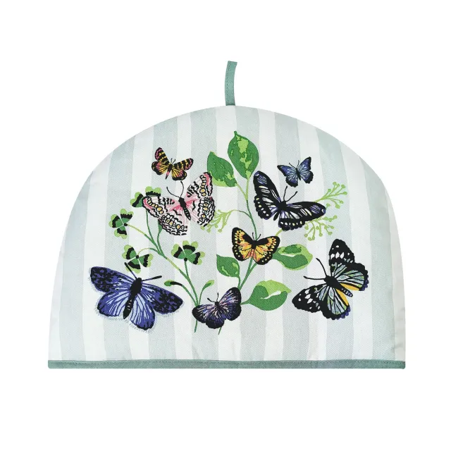 Ulster Weavers Butterfly Grove tehætte blå bomuld