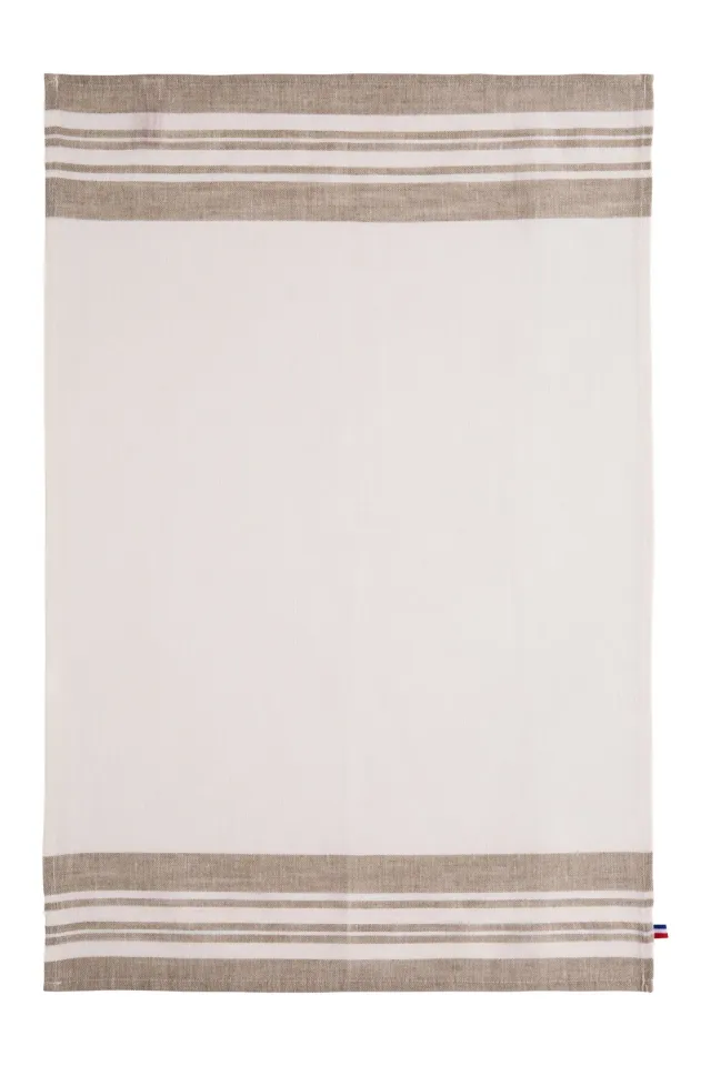 Coucke Alabaster viskestykke beige 50x75 hør