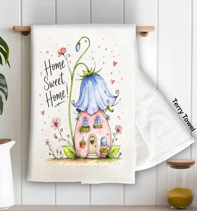 Avery Lane Gifts Home Sweet Home viskestykke frotté