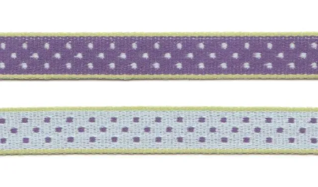 AspEgren Dot Bånd Lilac stofbånd 1 cm x 3 m bomuld