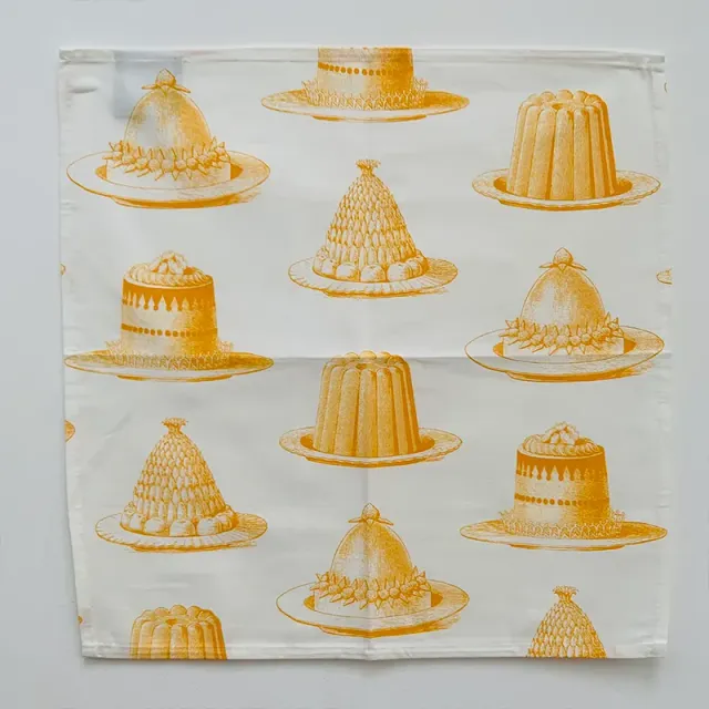 Thornback & Peel Jelly Cake Yellow stofserviet 45x45 gul