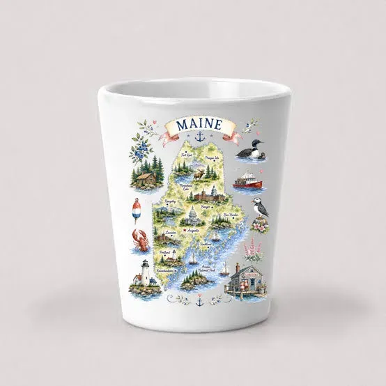 Avery Lane Gifts Maine shotglas keramik 44ml