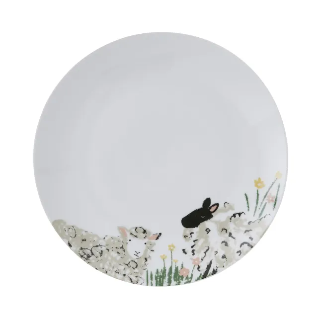 Ulster Weavers Woolly Sheep middagstallerken hvid porcelæn
