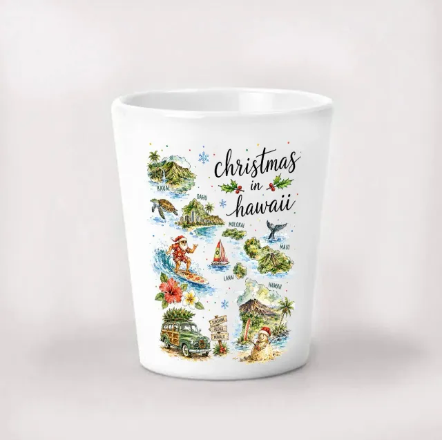 Avery Lane Gifts Christmas in Hawaii shotglas 44 ml keramik