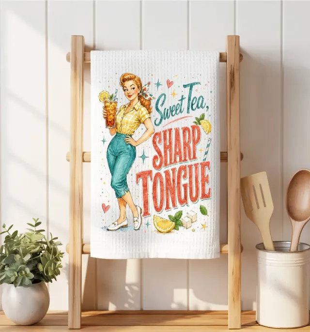 Avery Lane Gifts Sweet Tea Sharp Tongue viskestykke 41x36 cm