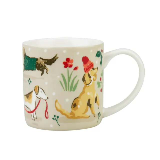 Ulster Weavers Winter Walkies krus beige benporcelæn hund
