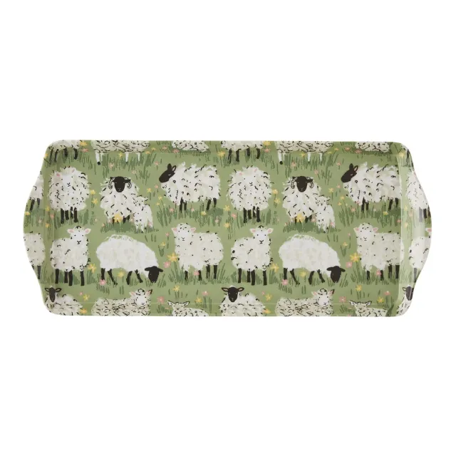 Ulster Weavers Woolly Sheep serveringsbakke grøn lille