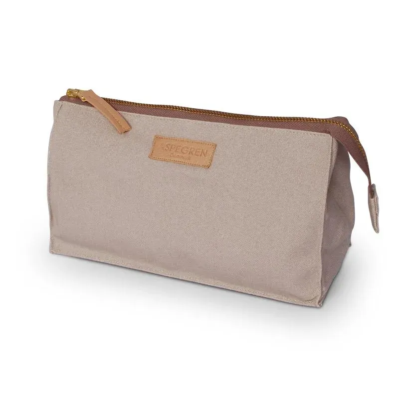 AspEgren Small toilettaske 16x23 cm khaki kanvas
