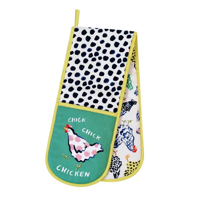 Ulster Weavers Chick Chicken dobbelt ovnhandske gul bomuld