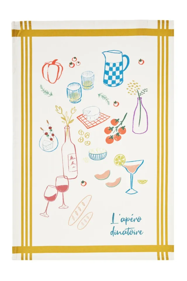 Coucke Aperitif Dinner viskestykke hvid 50x75 cm