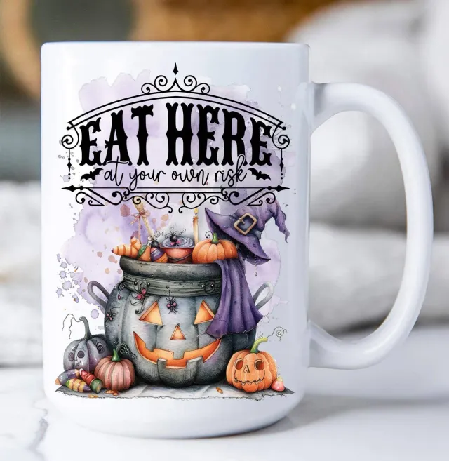 Avery Lane Gifts Halloween krus 443 ml Eat Risk