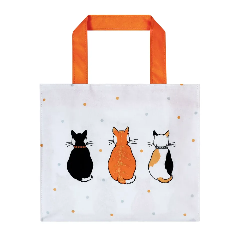 Ulster Weavers Cats in Waiting shopper lille orange PVC