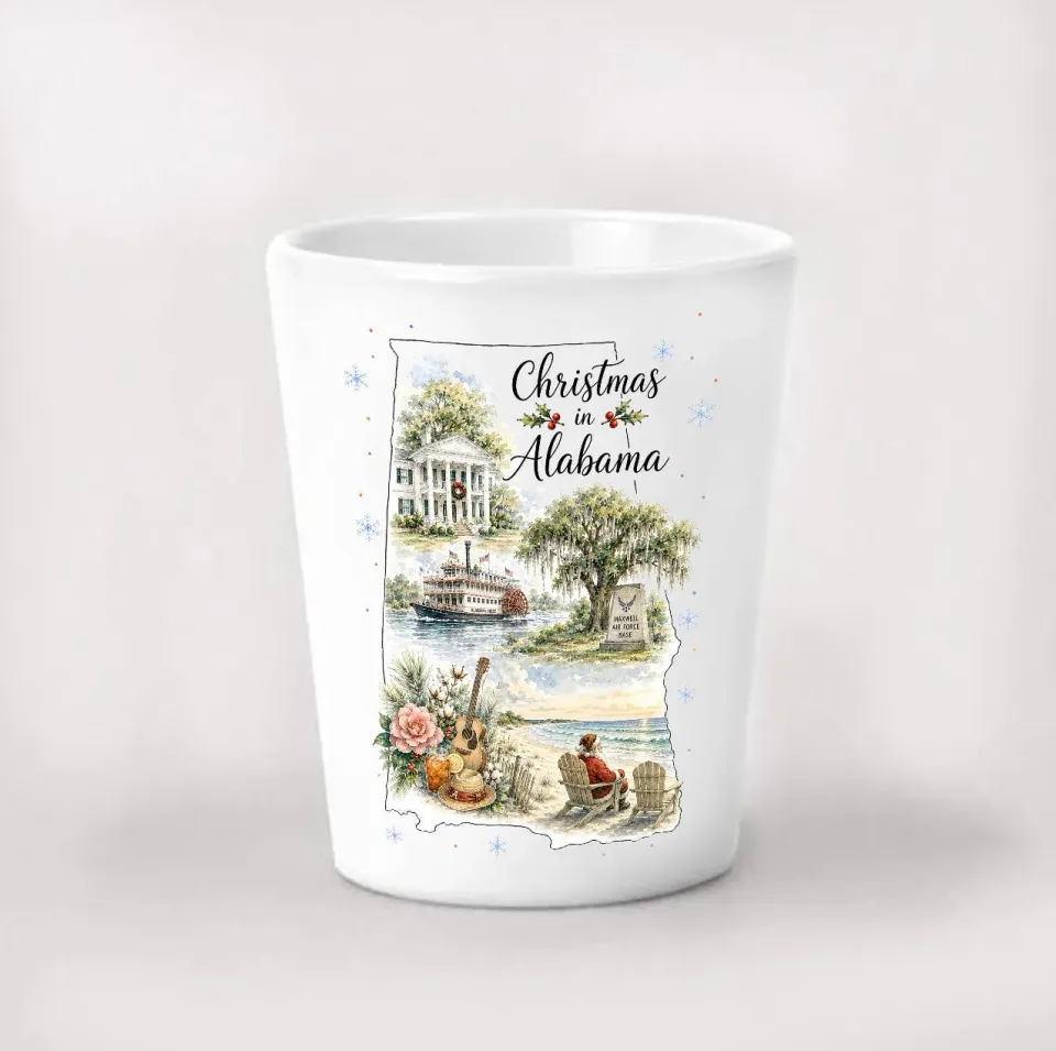 Avery Lane Christmas Alabama shotglas 4 cl keramik