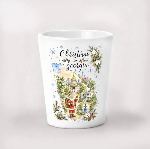 Avery Lane Gifts Christmas Georgia shotglas keramik 44 ml