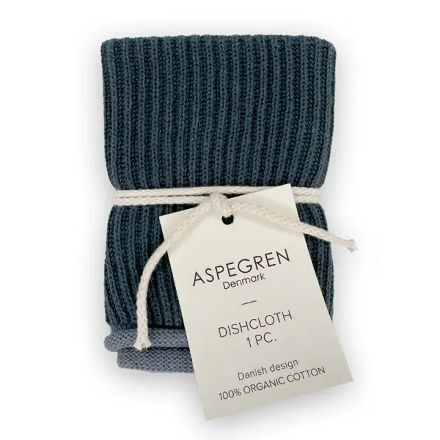 AspEgren Ripple karklud Navy 26x26 cm 1 stk økologisk