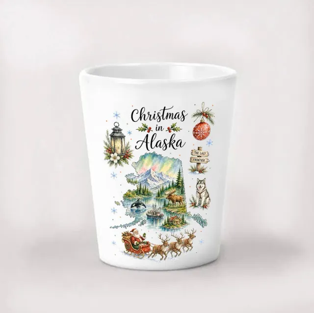 Avery Lane Gifts Christmas in Alaska shotglas 4 cl kort