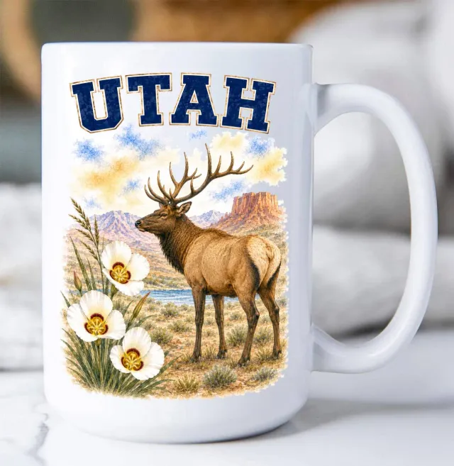 Avery Lane Gifts Utah krus keramik 443 ml fugl dyr