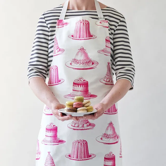 Thornback & Peel Jelly & Cake forklæde pink 60x80 bomuld