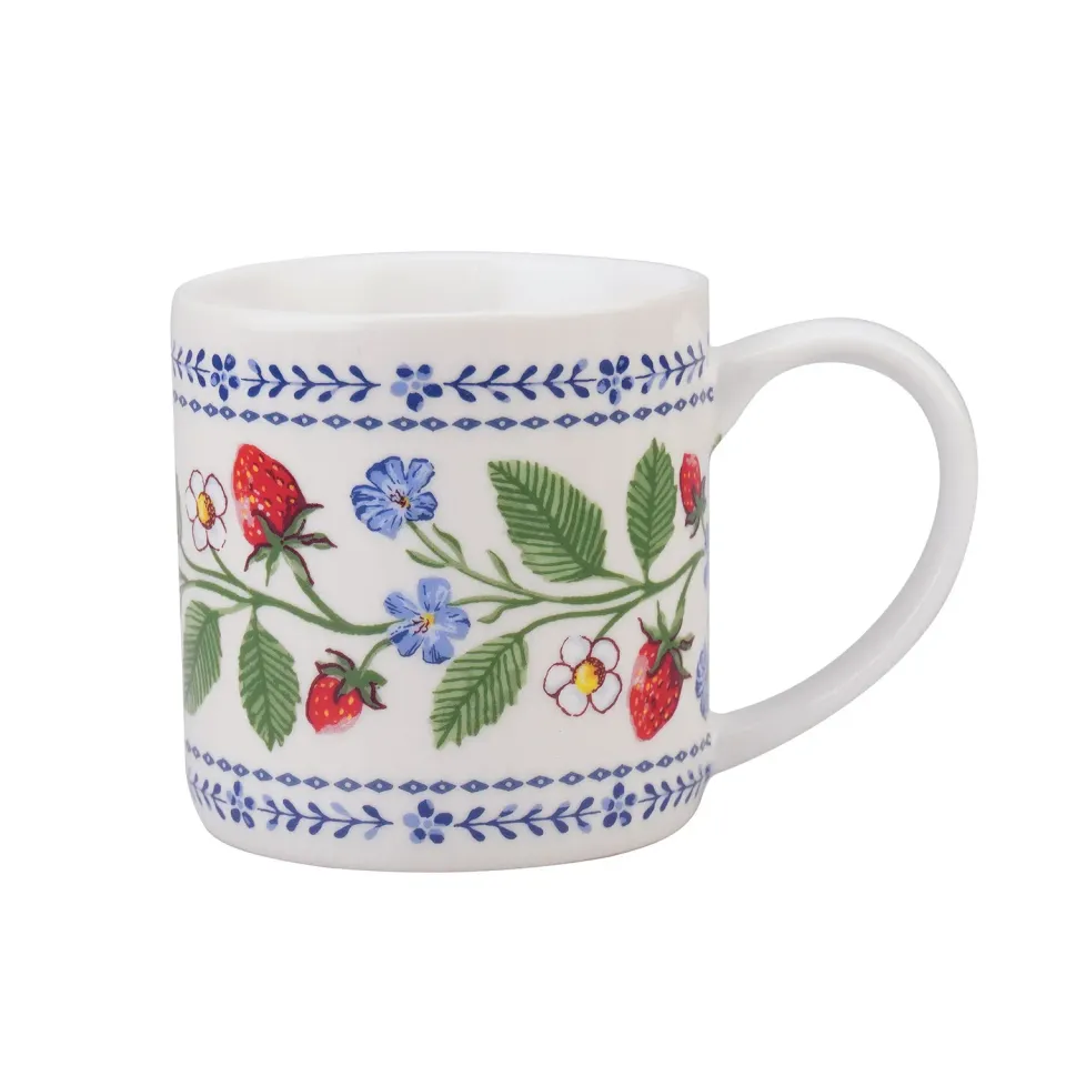 Ulster Weavers Strawberry Patch krus grøn porcelæn