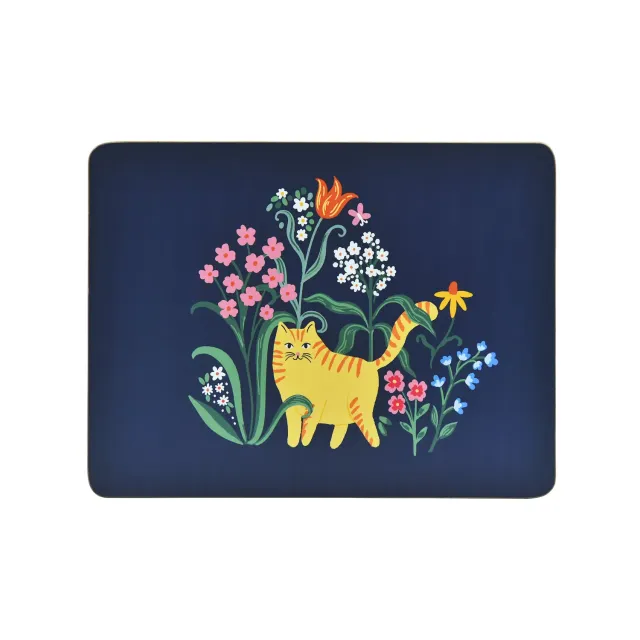 Ulster Weavers Marmalade Meadow dækkeservietter navy 4-pak med kork