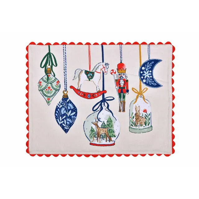 Ulster Weavers Christmas Ornaments dækkeservietter 2-pak bomuld