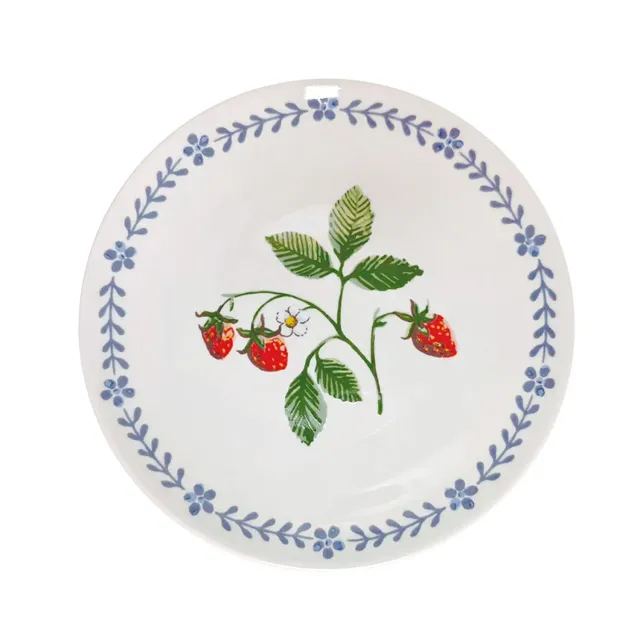 Ulster Weavers Strawberry Patch sidetallerken porcelæn grøn