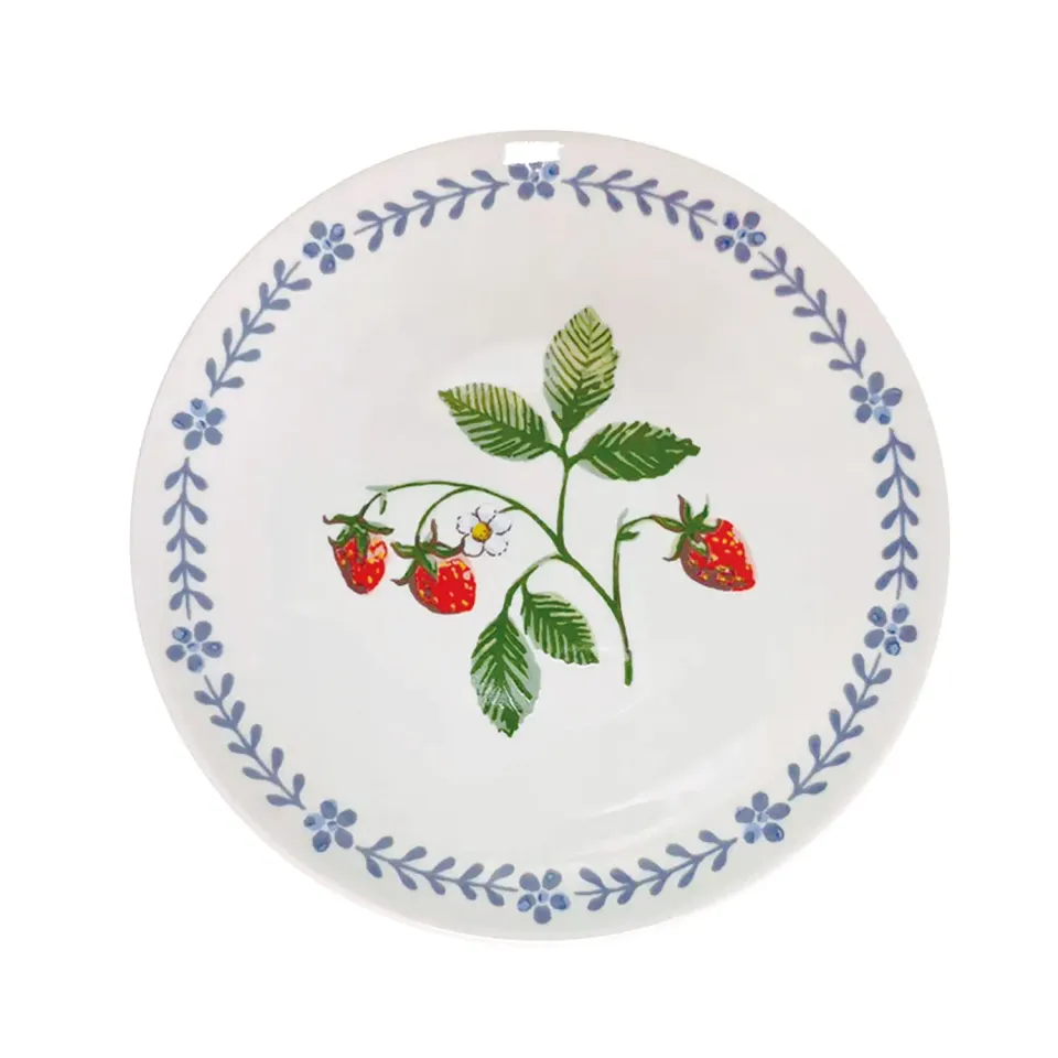 Ulster Weavers Strawberry Patch sidetallerken porcelæn grøn