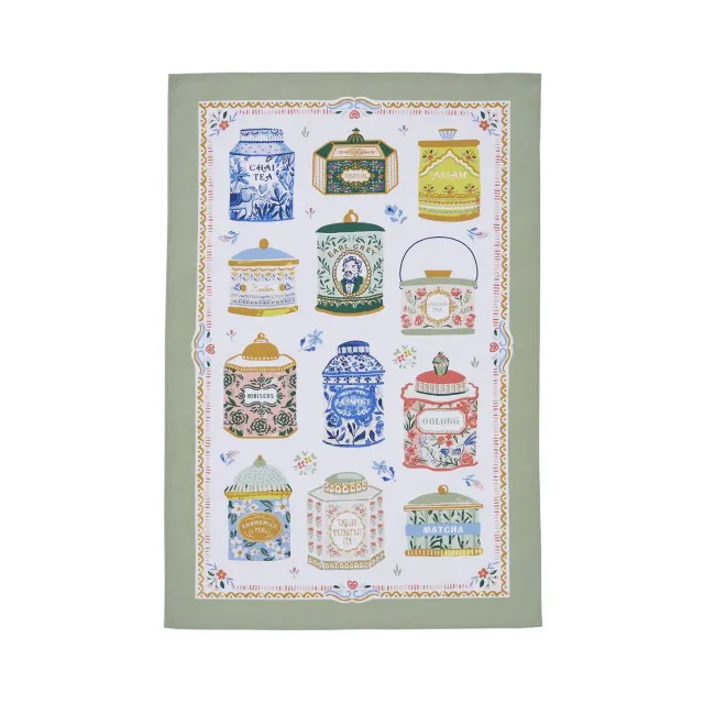 Ulster Weavers Tea Tins viskestykke flerfarvet 74x48 cm
