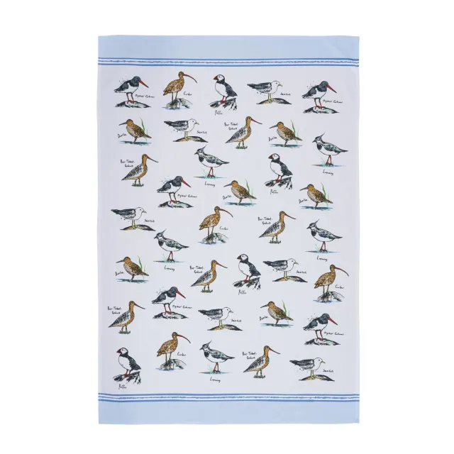 Ulster Weavers Coastal Birds viskestykke blå bomuld