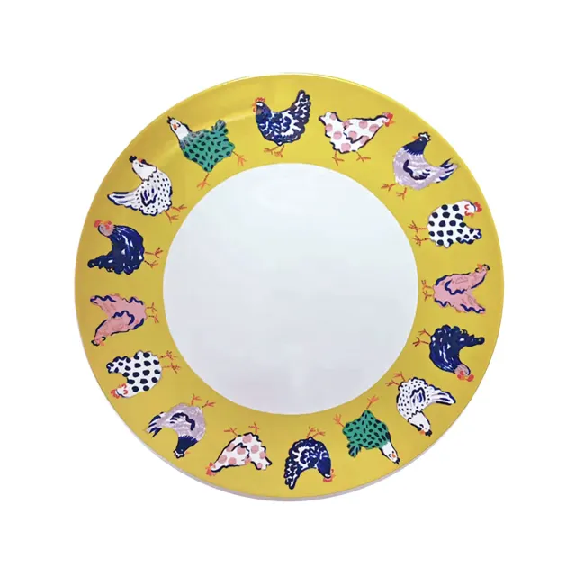 Ulster Weavers Chick Chicken middagstallerken gul porcelæn