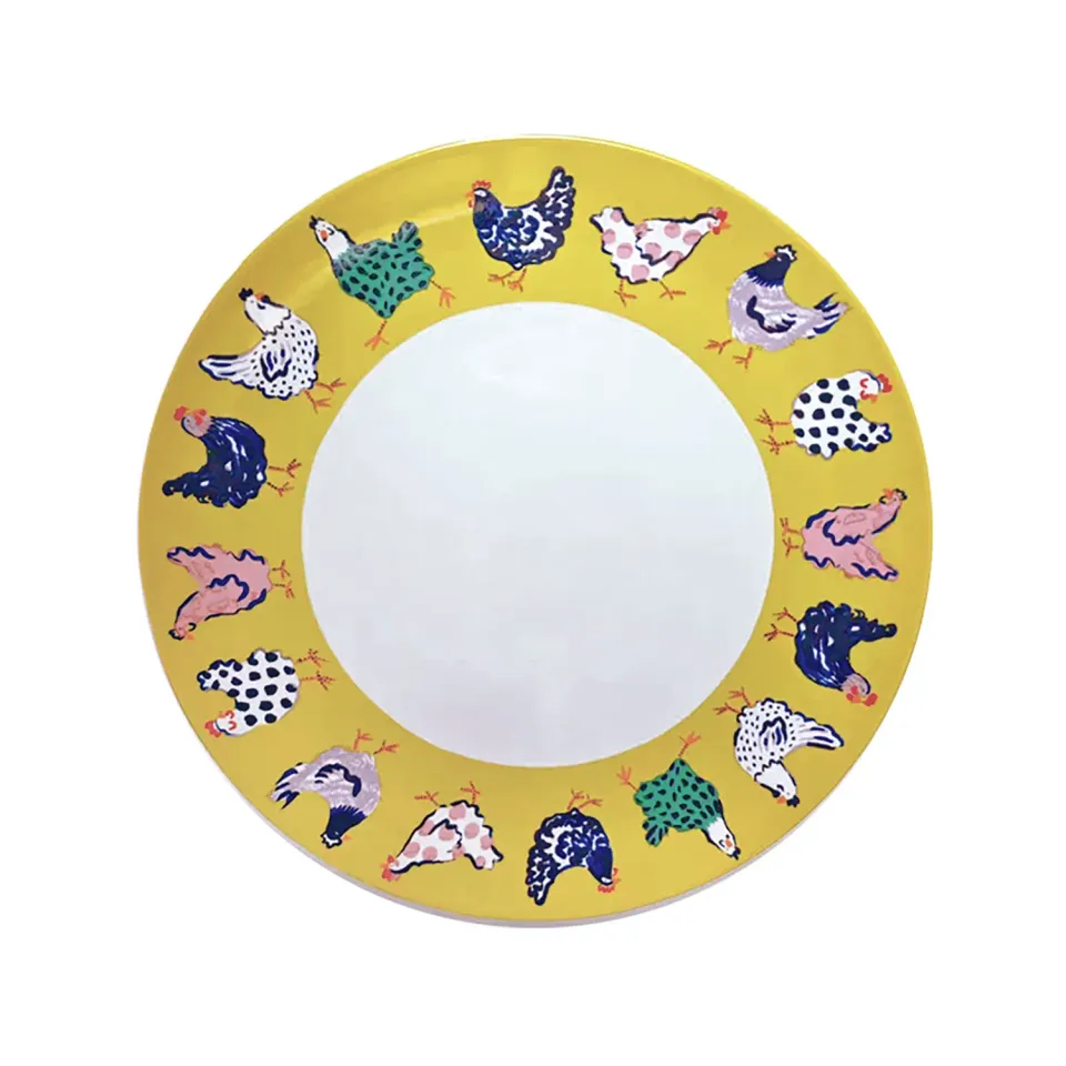 Ulster Weavers Chick Chicken middagstallerken gul porcelæn