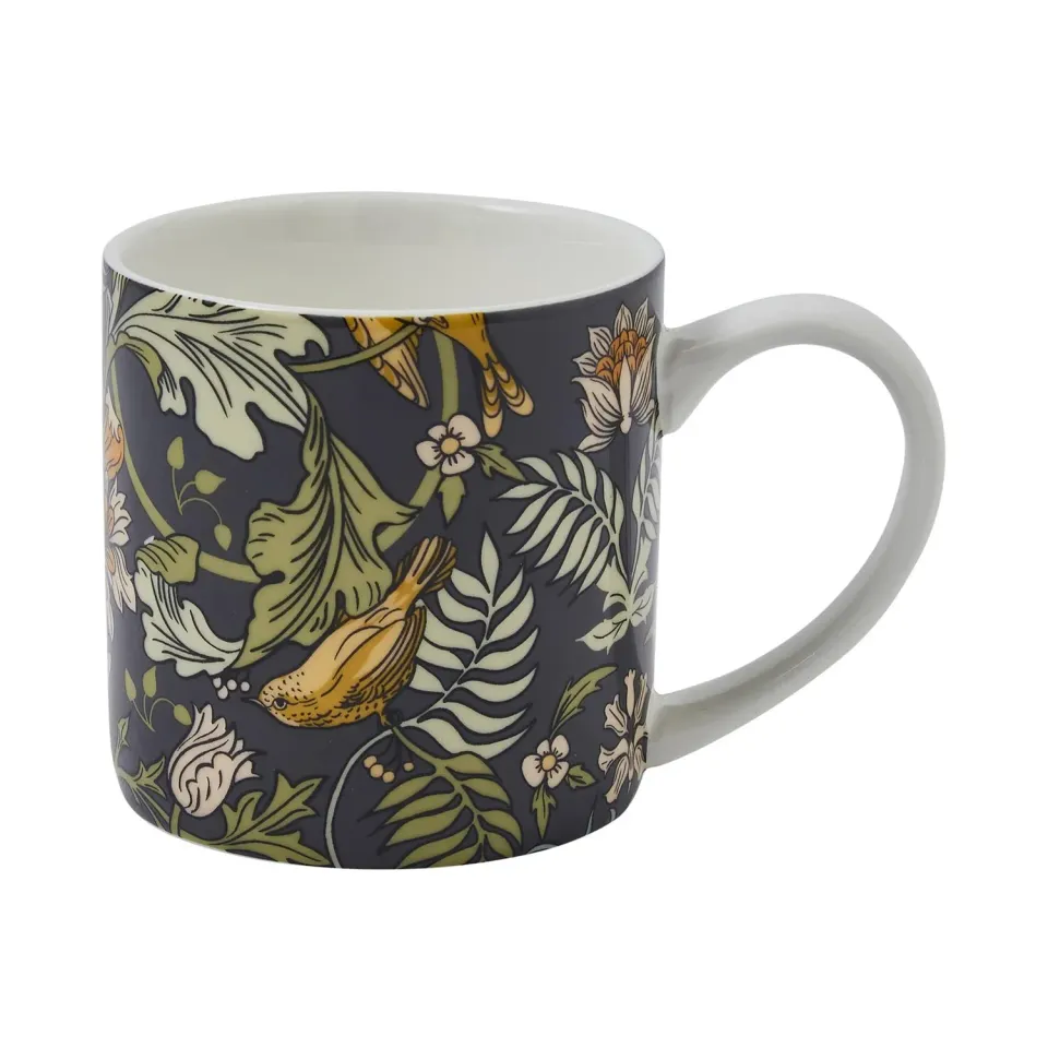 Ulster Weavers Finch & Flower krus benporcelæn navy