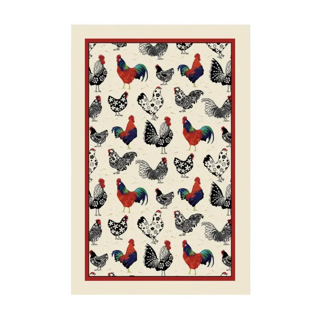 Ulster Weavers Rooster viskestykke creme bomuld
