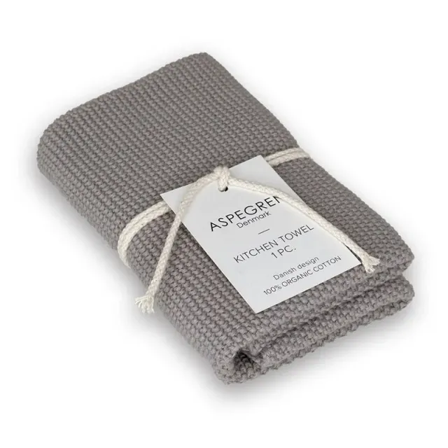 AspEgren Solid køkkenhåndklæde Sand 40x50 cm økologisk bomuld
